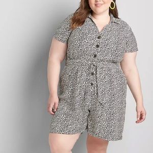 Lane Bryant Pants Jumpsuits Lane Bryant Shortsleeve Collared